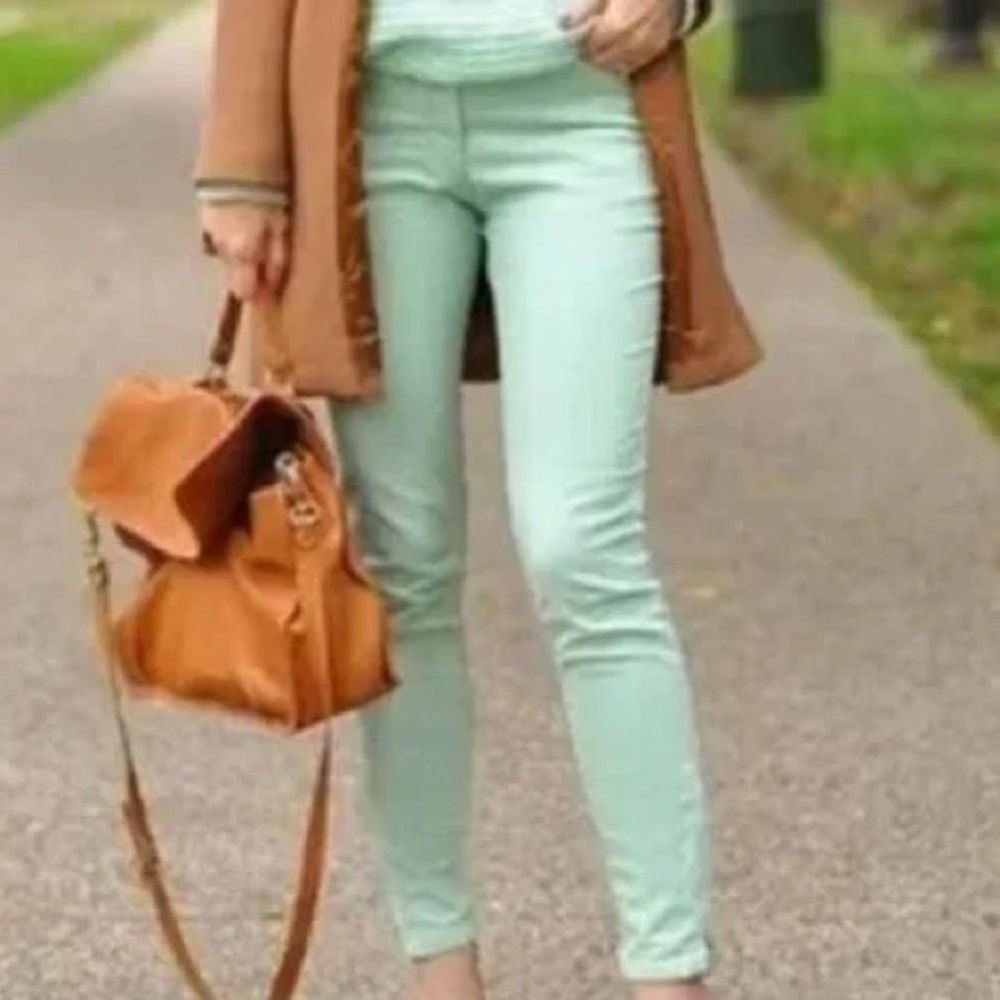 J. Crew light green Toothpick Ankle Jeans Size 29 Women’s Fashion